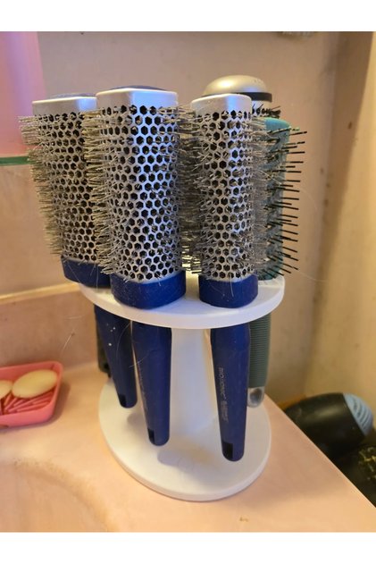 💇 ♀️ Hair Brush Stand – Desktop Hairbrush Organizer Holder
