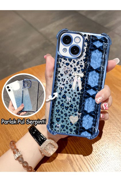 iPhone 15 Compatible Transparent Four Corner Silicone Coated Glossy Edge Case