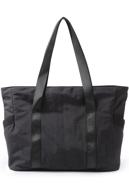 Bagsmart Large Tote Handbag for Women Top Handle Bag with Yoga Mat Clip for Gym, Work, and