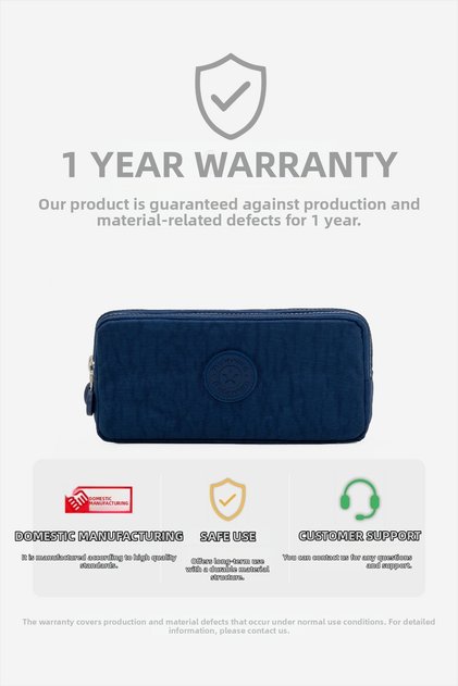 Crinkle Fabric, Water-Resistant Double Compartment Pen Holder