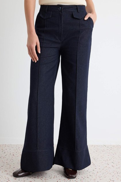 Lacivert Culotte Pantolon TWOAW27PL00036