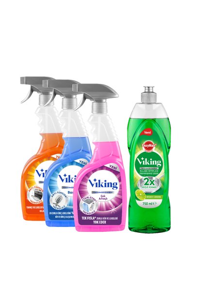 TECHNOPOWER 4'lü (Çok Amaçlı ,Mutfak,Banyo,Bulaşık Det.) Paket 750 ml X 4 Adet