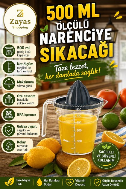 Zs-0069--Measuring Citrus Squeezer 500 ml