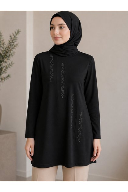 Medium Stone and Above Mother Combed Cotton Tunic 30643