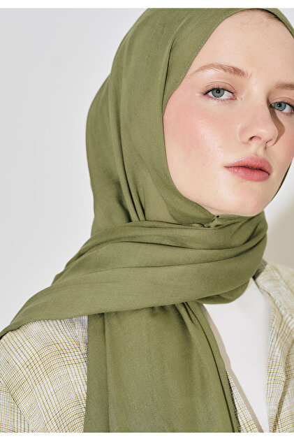 Freshscarfs Zeytin Yeşili Soft Viskon Şal - Fiyatı, Yorumları