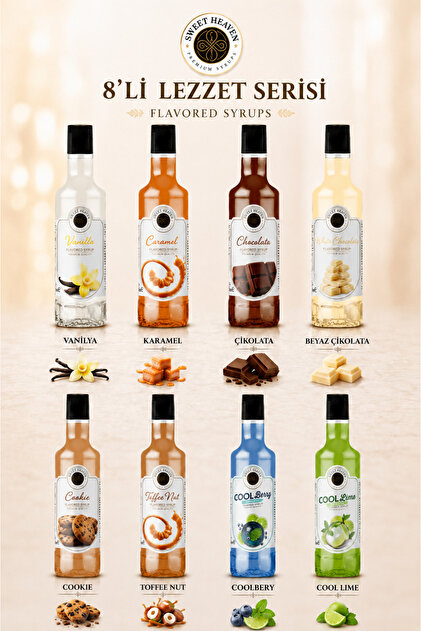 Sweet Blend vol.1-vol.6セットMIXED BY SPICY sweet heaven 8li Kahve Şurubu 8x110ml - 880ml - Fiyatı, Yorumları