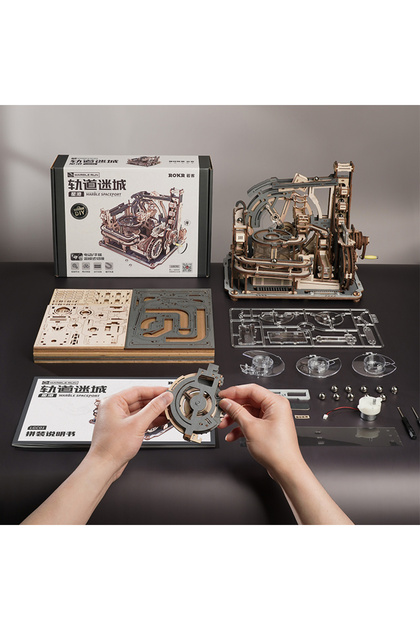 ROKR LGC01 Marble Spaceport Marble Run DIY Minyatür Maket Model