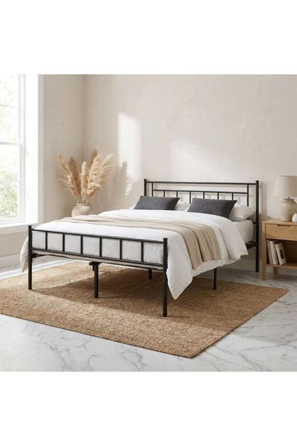 Seon Queen Bed 150x190 Cm - Black