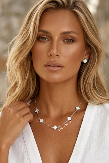 Necklace White Flower