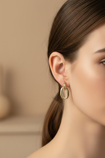 Style Pearl/Xuping Jewelry Cylinder Stone Earrings
