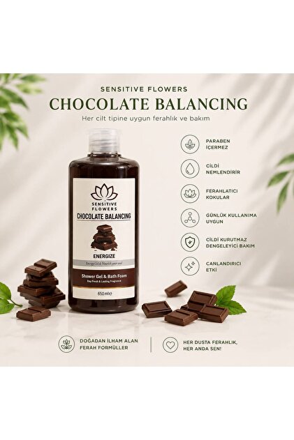 Sensitive Flowers Chocolate Energise Duş Jeli 650 Ml - Fiyatı