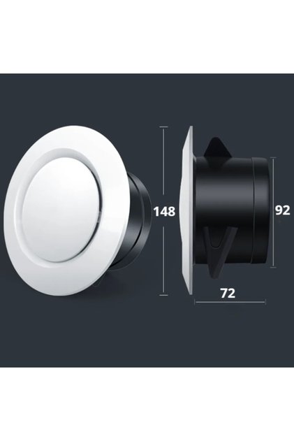 100MM 75/100/125/150mm Exhaust Hood ABS Air Vent Extract Valve Grille Round Diffuser Ducting Ventila