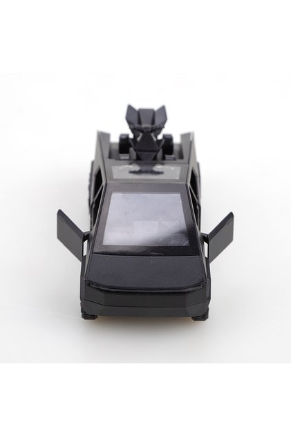 CAR BLACK (Bagged) 1:36 Alloy Pickup CyberTruck Pull-Back Car Collection for Boys and Children, One