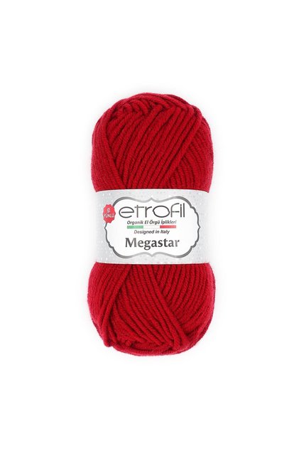 Megastar Knitting Yarn Red 75% Acrylic 25% Wool 100g 110m (73121)