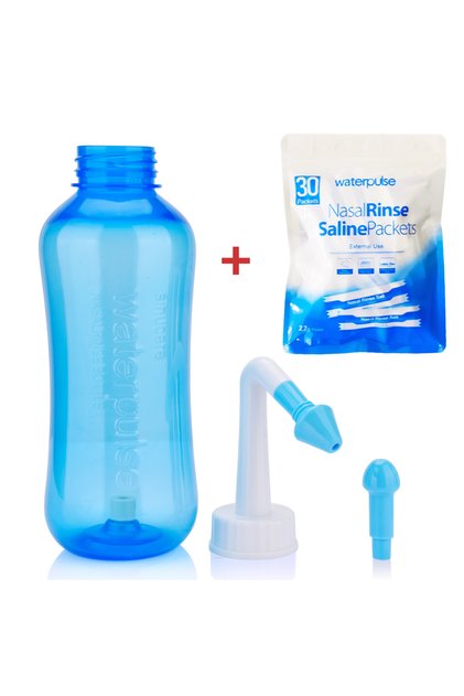 With Salts 300ML Nasal Irrigator Rinse Bottle With Nasal Wash Salts For Adluts Child Allergic Rhinit