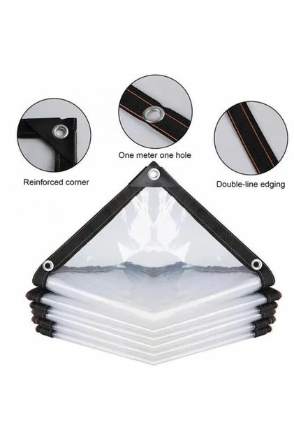 200x200m Espessura 0.18mm Transparent Outdoor Tarpaulin 0.18mm PE Rainproof Garden Plant Cover Gazeb