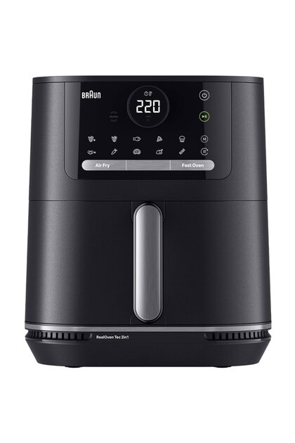 Friteuza cu aer cald, fara ulei, MultiFry 5 HF5050, 2in1: air fryer si cuptor, 2000W, 6 L, 2 elemente incalzire, tehnologie RealOven, 15 programe automate, temperatura ajustabila, ecran digital,