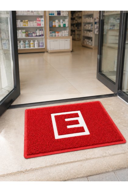 Mat with Pharmacy Logo Size 60X80