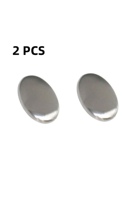 2pcs Stainless Steel Soap Kitchen Bar Eliminating Odor Remover Stone Body Cleansers Bath Shower Supp