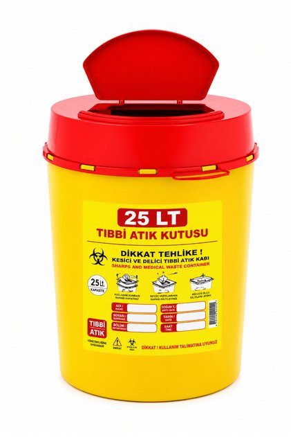 25 Lt Tıbbı Atık Kutusu 1 Adet