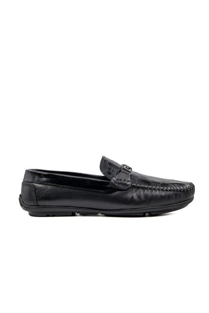 90305 Genuine Leather Black Patent Leather Men's Casual Shoes