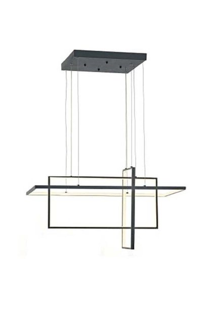 Modern Lighting, Modern chandelier, Light, Black Color, 60x30+50x25+40+20 cm, Suitable for dining room, villas, lobby, living room, kitchen, Adjustable height