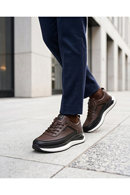 2250-Zanelle Genuine Leather Top Quality Premium Men's Sneaker Shoes