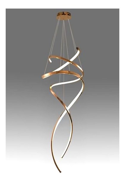 Modern Lighting, Pendant Lamp, Light, Modern chandelier, Gold Color, 37x80 cm, H:105 cm, Suitable for stairs, bed room, kitchen, Adjustable height