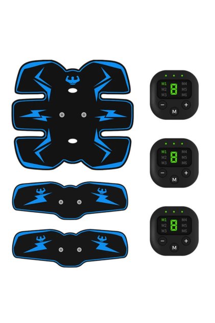 Aparat stimulare musculară EMS wireless pentru abdomen, 6 moduri și 10 intensități, tonifiere mușchi, design portabil și ușor de folosit