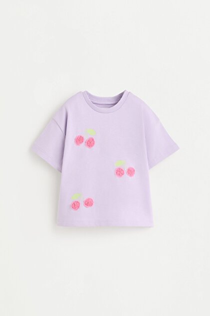 Kroşe aplikeli t-shirt