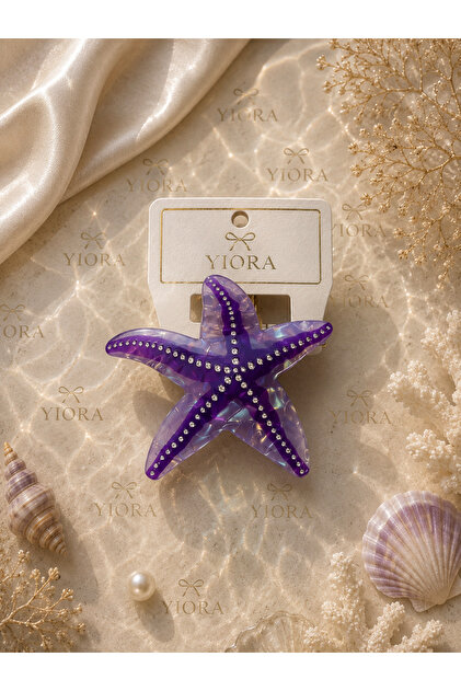 yiora Premium Seri İthal Kemik Deniz Yıldızı Mandal toka - Fiyatı
