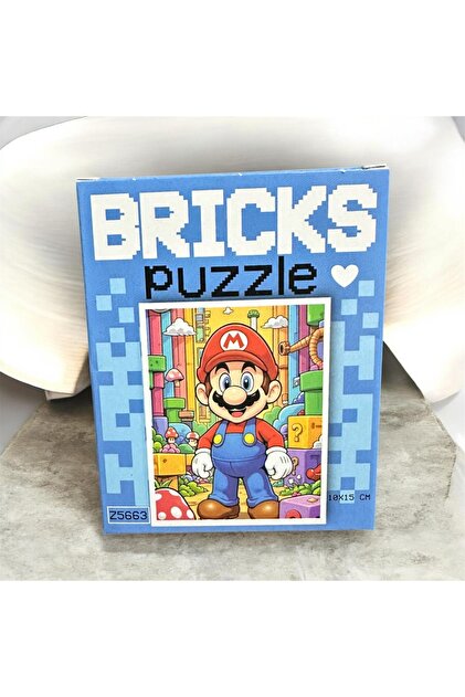ZUMRANKA Bricks Puzzle 100 Parça Eğitici Mini Puzzle - 10x15 cm