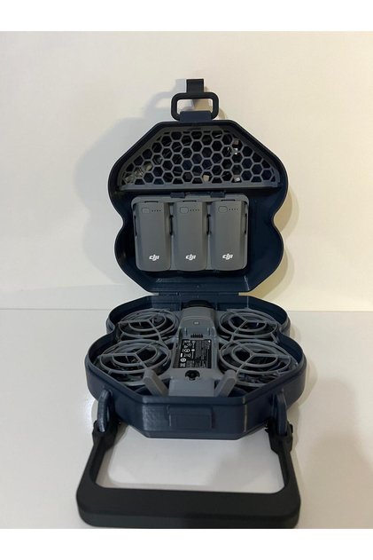 DJİ Neo2 Drone Uyumlu Sert Taşıma Çantası - ABS Şarj İstasyonu ve Aksesuar Bölmeli Darbeye Dayanıklı Pro-Case