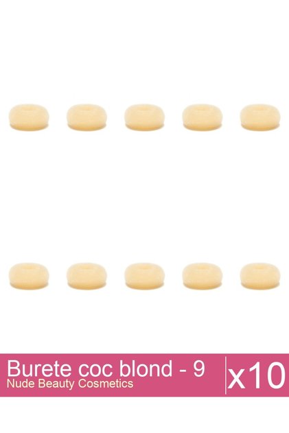 Set 10x Burete coc blond - 9 cm diametru