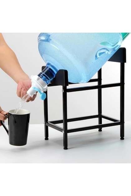 Heavy Duty Metal 5-Gallon Water Bottle Dispenser Rack Stand with Footpads