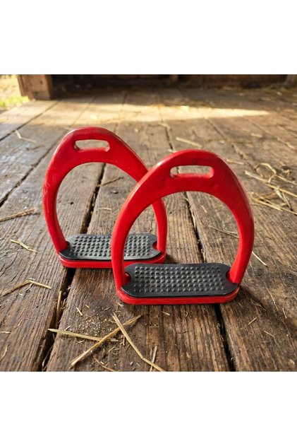 Aluminum Stirrups Red