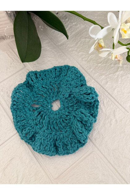 Handmade Knitted Hair Clip - Elastic Hair Clip - Scrunchie