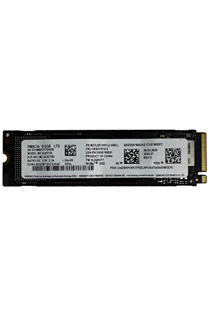 Samsung 512 GB 5500/4500MB/s M.2 Nvme SSD (KUTUSUZ) MZ-VL8512B