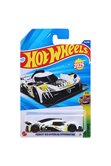 HOT WHEELS Peugeot 9x8 Hypercar - Beyaz (1/64) Yurt Dışı Uzun