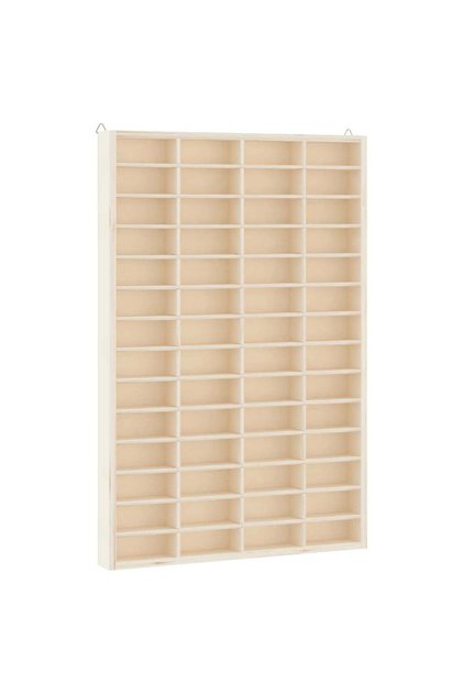 Vitrină de colecționar din lemn cu 56 de compartimente, 40x4,5x60 cm