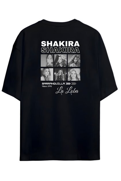 Shakira Printed Unisex Premium Cotton T-Shirt - High Quality Fabric