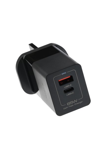 Z430 65W GaN Charger | Dual Port USB-C PD 45W & USB-A QC 18W Fast Charging Adapter | Includes 1M 60W Type-C to Type-C Cable