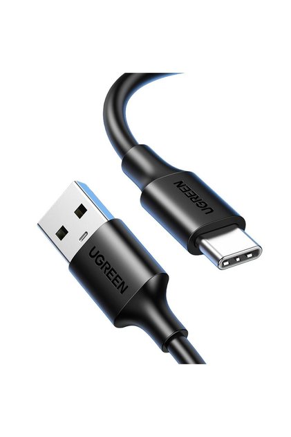 USB-C to USB-A 3A QC Hızlı Şarj Kablosu 1 Metre - Siyah
