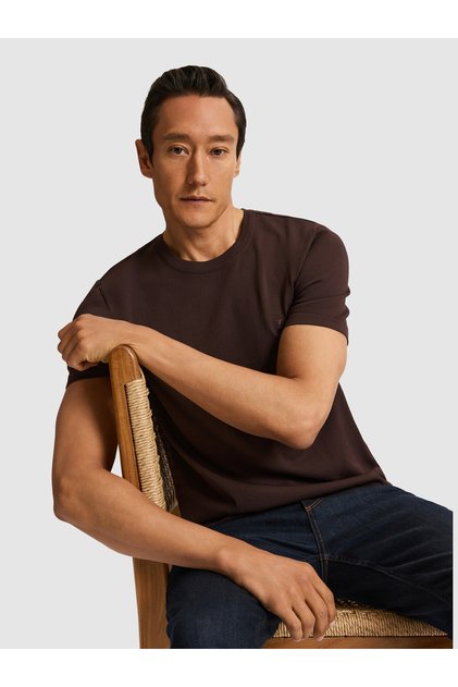 Kahverengi Slim Fit Kazak 50323863-VR029