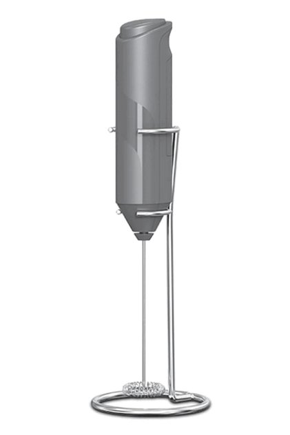 Mixer spuma lapte, electric cu baterii, bauturi calde/reci, maner izolat termic, otel inoxidabil,