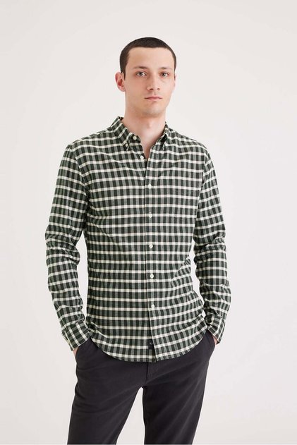 Stretch Oxford Slim Gömlek Green