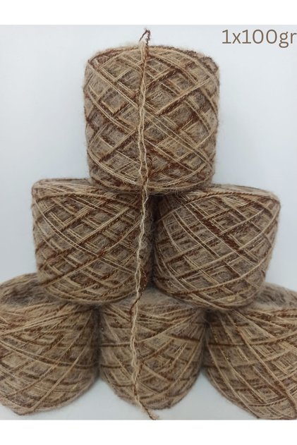 Angora Örgü İpi 2 Kat (Camel,Kahverengi,Gold Sim) 100gr