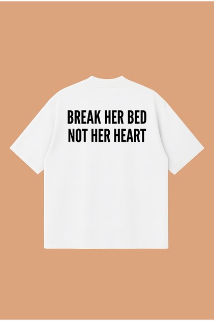Break Her Bad Boxy Fit Oversize Unisex 100% Cotton Tshirt – Printed T-Shirt | Streetwear