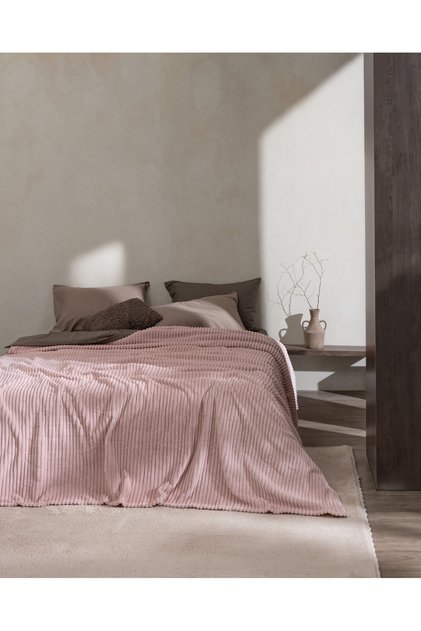 Corbeau Single Welsoft Flat Blanket - Powder