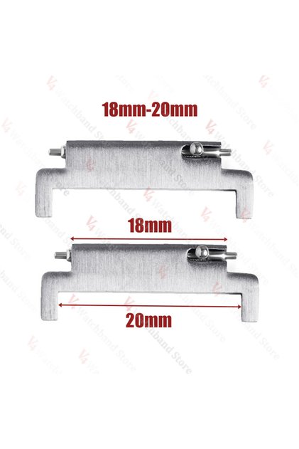 Silver-18mm-20mm 1 Pair Watch Strap Adapter 18mm To 20mm 22mm,20mm To 18/20/22mm,22mm To 22mm Quick